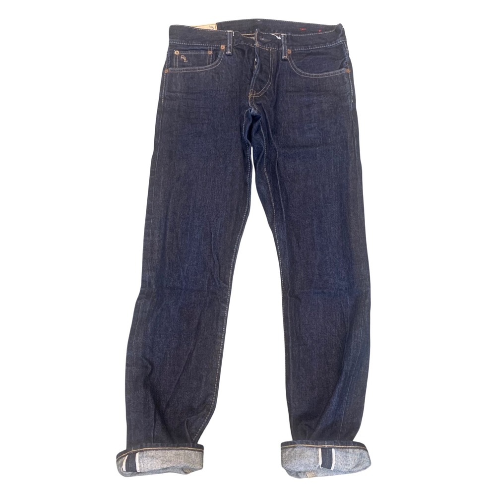 Selvedge Polo Ralph Lauren Sullivan Slim Jeans Dark Indigo Denim 30x30 RN41381